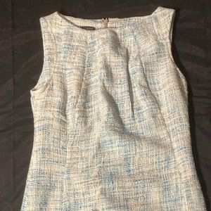 Business wear sheath dress in winter texture
